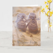 Carte Nouveau bébé (Fleur jaune)