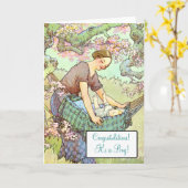 Carte Nouveau bébé ! (Fleur jaune)