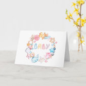 Carte Nouveau bébé (Fleur jaune)