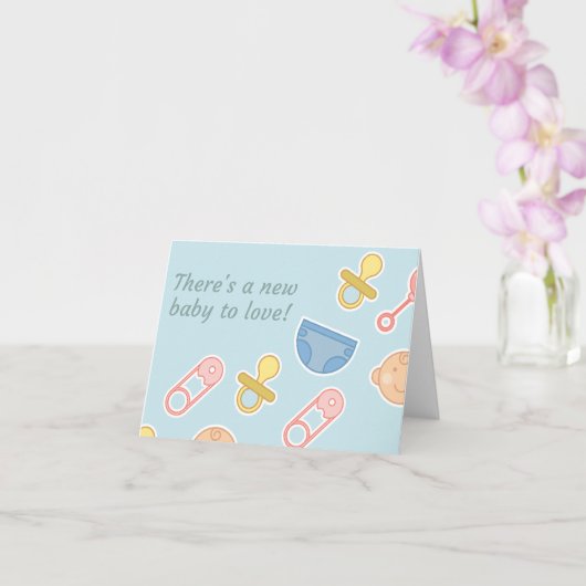 Carte Nouveau bébé (Orchidée)