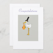 Carte Nouveau bébé (Devant / Derrière)