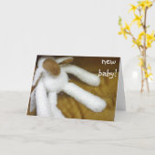 CARTE NOUVEAU BÉBÉ - ADOPTION (Fleur jaune)