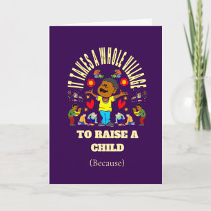 Carte Nouveau bébé africain-américain