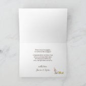 Carte Nouveau Bébé Canards Menthe Vert Triplets Félicita (Intérieur)