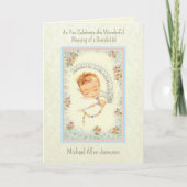 Carte Nouveau bébé catholique grand-parents (Devant)