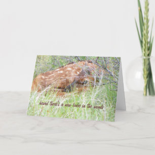 Carte Nouveau bébé dans les bois Félicitations