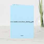 Carte Nouveau bébé garçon Notre nouveau Faire-part (Dos)