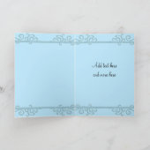 Carte Nouveau bébé garçon Notre nouveau Faire-part (Intérieur)