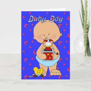 Carte Nouveau Bébé Garçon Notre Nouvelle Arrivée A