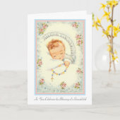 Carte Nouveau bébé grand-enfants grands-parents (Fleur jaune)