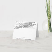 Carte Nouveau bébé Orangoutan, Fils d'Akmad (Dos)