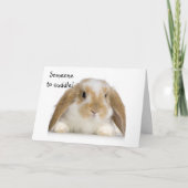 CARTE NOUVEAU BÉBÉ=QUELQU'UN À CUDDLE/LOW (Devant)