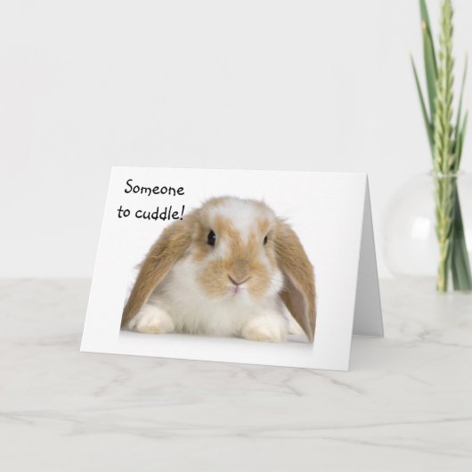 CARTE NOUVEAU BÉBÉ=QUELQU'UN À CUDDLE/LOW (Devant)