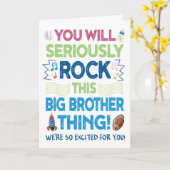 Carte Nouveau bébé, tu vas casser la baraque avec ce tru (Fleur jaune)