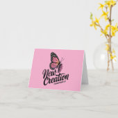 Carte Nouveau chrétien de création (Fleur jaune)