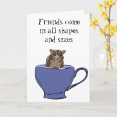 Carte Nouveau compagnon Sugar Glider Félicitations perso (Fleur jaune)