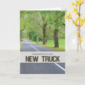 Carte Nouveau Congrès de Camions, Route avec arbres (Fleur jaune)