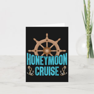 Carte Nouveau couple amoureux jumelé Lune de miel croisi