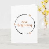 Carte Nouveau début (Fleur jaune)