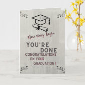 Carte Nouveau début de l'histoire,Carte de diplôme (Fleur jaune)