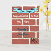 Carte Nouveau domicile (Fleur jaune)