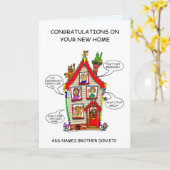 Carte Nouveau domicile (Fleur jaune)