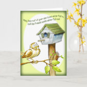 Carte Nouveau domicile (Fleur jaune)