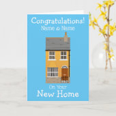 Carte Nouveau domicile (Fleur jaune)