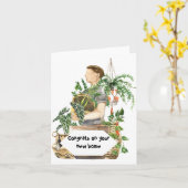 Carte Nouveau domicile (Fleur jaune)