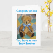 Carte Nouveau frère (Fleur jaune)