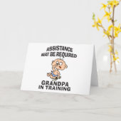 Carte Nouveau grand-papa dans la formation (Fleur jaune)