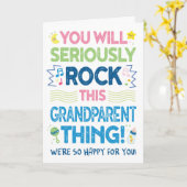 Carte Nouveau grand-parent Félicitations, vous allez ass (Fleur jaune)