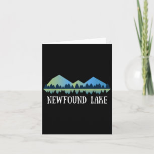Carte Nouveau Hampshire lac Newfound Nh