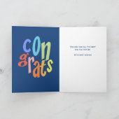 Carte Nouveau job Félicitations Typographie amusante (Intérieur)