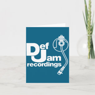 Carte Nouveau logo Def Jam Recordings Clic Rap Hip Hop M