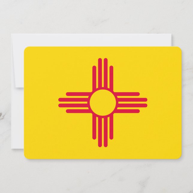 Carte Nouveau-Mexique État Drapeau (Devant)
