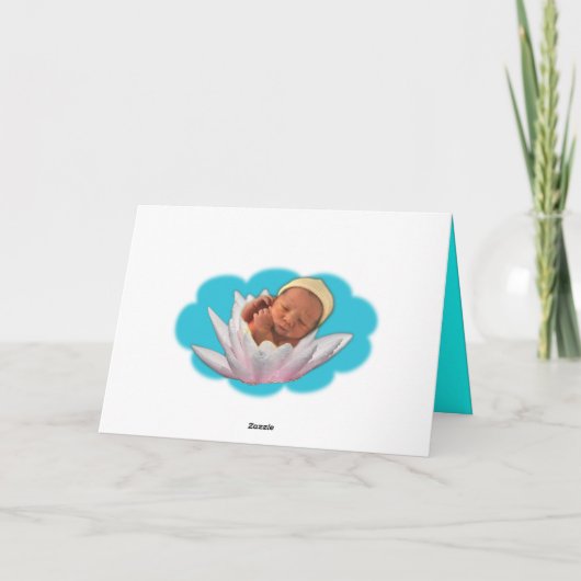 Carte Nouveau-né bébé (Dos)