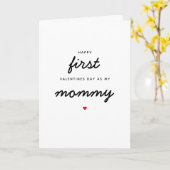 Carte Nouveau-né bébé premier Valentines jour comme ma m (Fleur jaune)