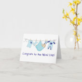 Carte Nouveau papa drôle (Fleur jaune)