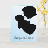 Carte nouveau papa, Félicitations (Fleur jaune)