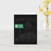 Carte Nouveau Pape qui dit "Saint-Esprit" Funny Pape Leo (Fleur jaune)