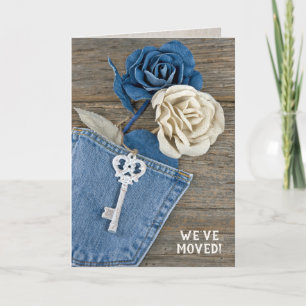 Carte Nouveau rose de denim Home avec clé