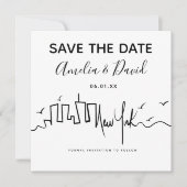 Carte Nouveau Script de Dessin de Date de Sauvegarde à N (Devant)