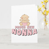 Carte NOUVEAU T-shirt FIER de Nonna (Fleur jaune)