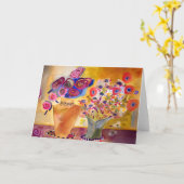 Carte nouveau vase floral (Fleur jaune)