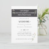 CARTE NOUVEAUTÉ ! CONCEPTION PROPRE INVITE DE MARIAGE - (Debout devant)
