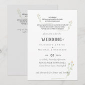CARTE NOUVEAUTÉ ! CONCEPTION PROPRE INVITE DE MARIAGE - (Devant / Derrière)
