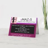 Carte Nouveaux débuts (Dos)