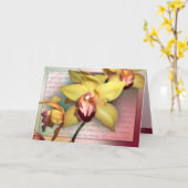 Carte Nouveaux débuts (Fleur jaune)