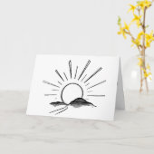 Carte Nouveaux débuts (Fleur jaune)